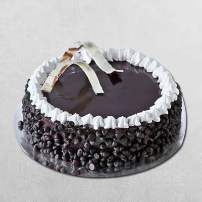 "Delicious Round shape Double Chocolate cake - 1kg (code PC20) - Click here to View more details about this Product